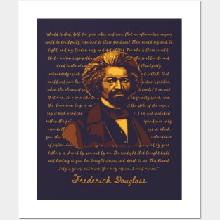 Frederick Douglass Portrait and Quote Posters and Art